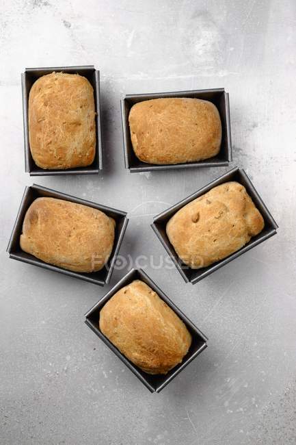 Mini loaves of malt bread — Stock Photo