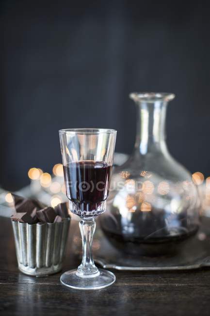 Портовое вино в стакане — стоковое фото