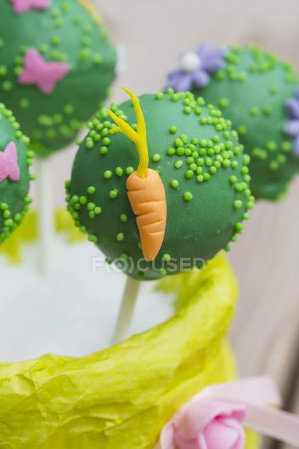 Зелений торт поп — стокове фото