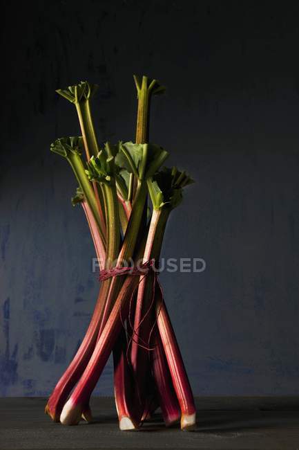Bouquet de rhubarbe fraîche — Photo de stock
