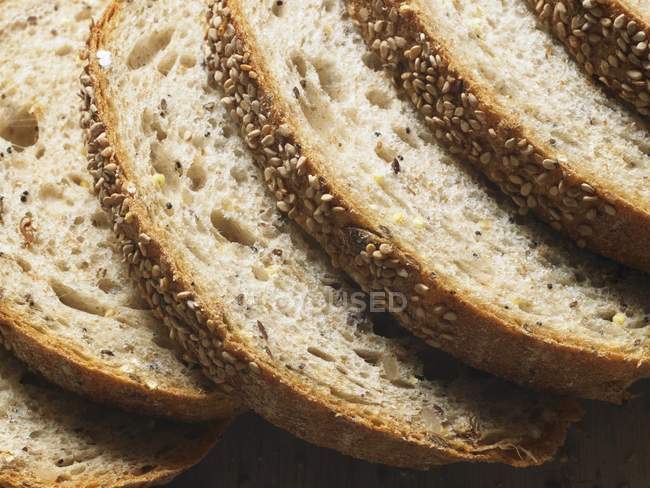 Pão de sementes de sésamo — Fotografia de Stock
