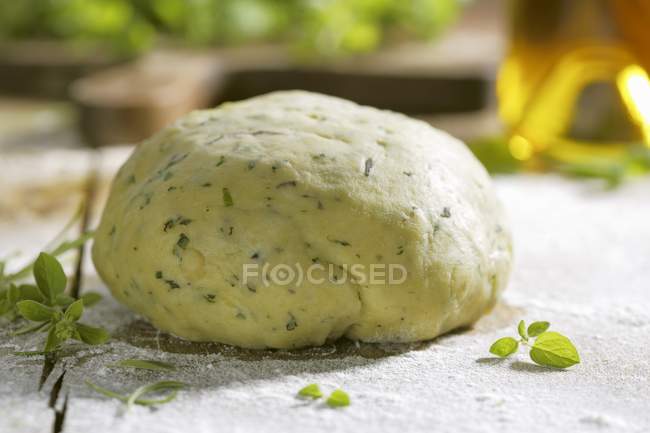 Pasta con origano — Foto stock