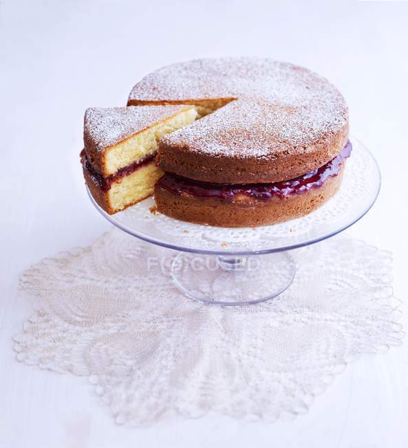 Gâteau éponge Victoria — Photo de stock