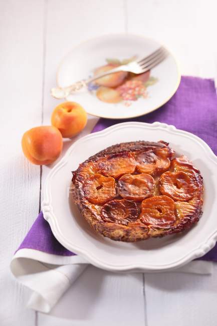 Homemade Apricot tart — Stock Photo