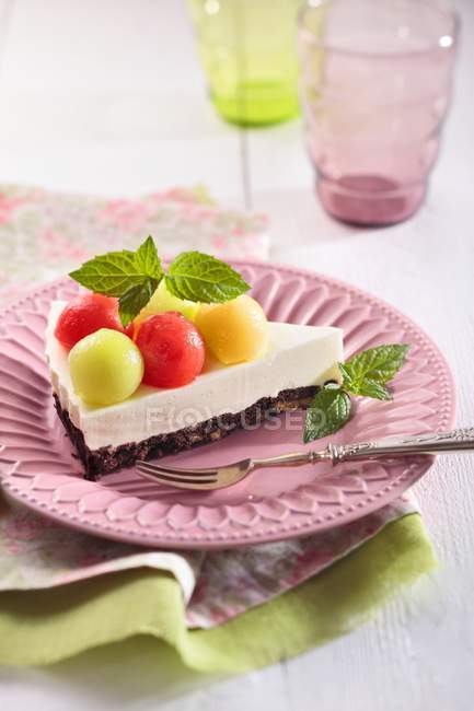 Cream cheese cake — Stock Photo