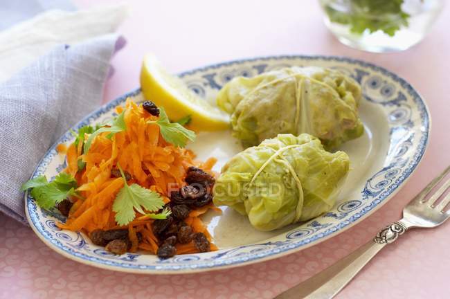 Savoy cabbage parcels — Stock Photo