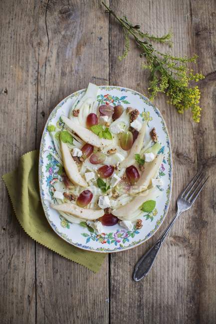 Fennel salad with pears — Stock Photo