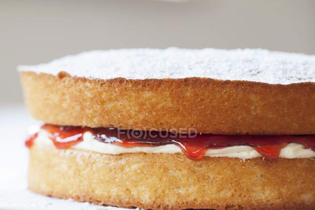 Butter cream and jam sponge cake - retail Nutrition Facts | Calories in  Butter cream and jam sponge cake - retail
