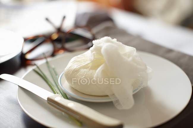 Crema di formaggio fatta in casa — Foto stock