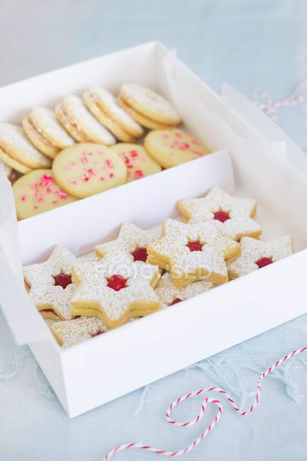 Various Christmas biscuits — Stock Photo
