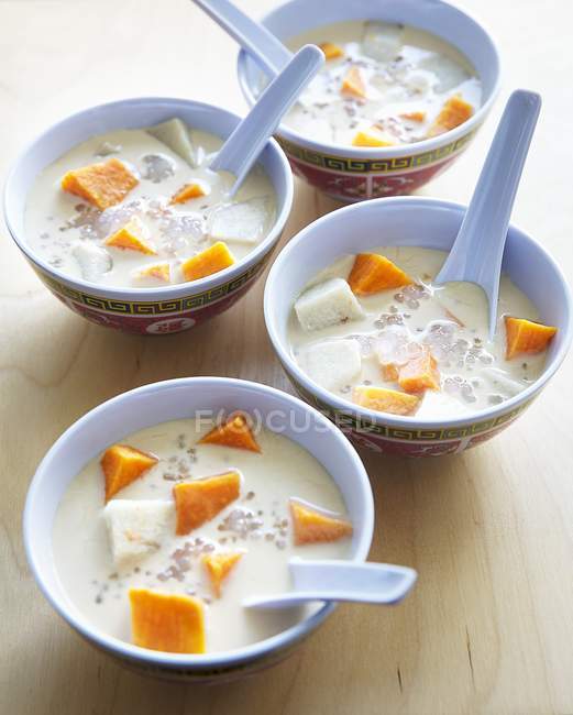 Sweet coconut soup — Stock Photo