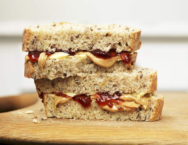 Peanut butter and jelly — Stock Photo