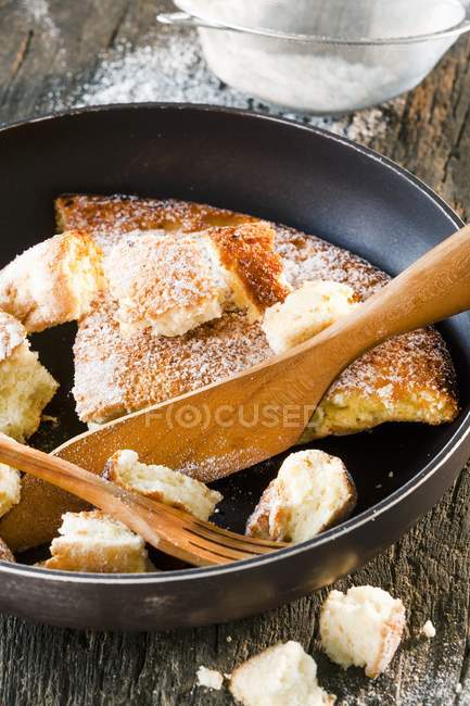 Kaiserschmarren - shredded sugared pancake — Stock Photo