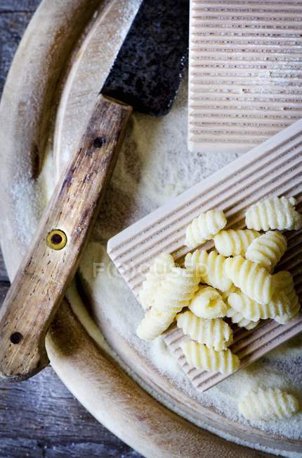 Сардинский ньоккетти ручной работы — стоковое фото