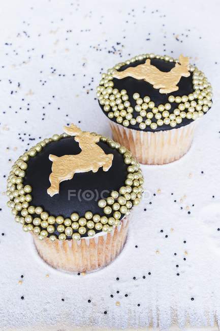 Cupcakes mit Vanille- und Whiskey-Geschmack — Stockfoto