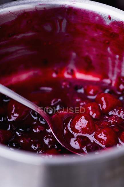 Red berry compote i — Stock Photo