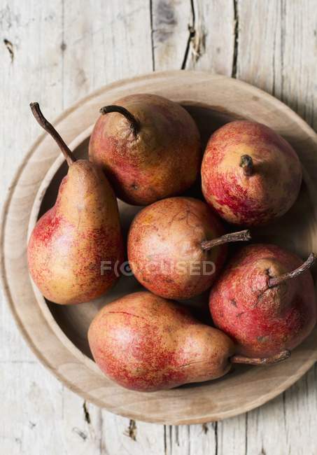 Peras rojas maduras - foto de stock