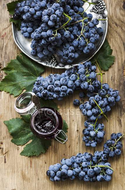 Geleia de uva azul — Fotografia de Stock
