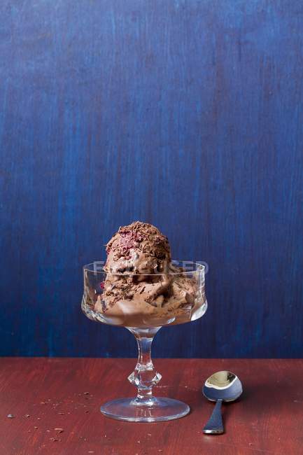 Шоколадне морозиво — стокове фото