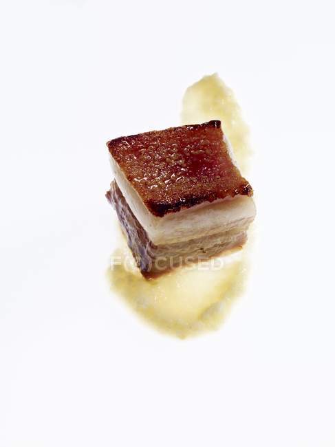 Honey-glazed pork belly — Stock Photo