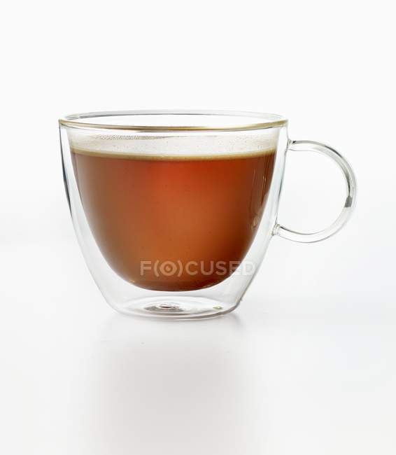Chai chá em copo de vidro — Fotografia de Stock