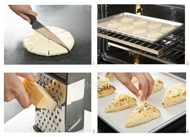 Schritte zur Herstellung von Käse — Stockfoto
