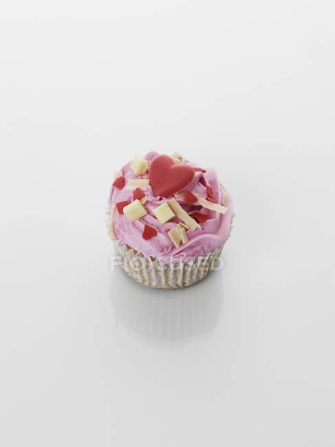 Cupcake décoré pour la Saint Valentin — Photo de stock