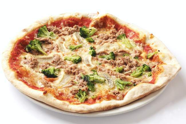 Pizza mit Blauschimmelkäse — Stockfoto