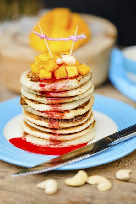 Gluten-free pancakes — Stock Photo