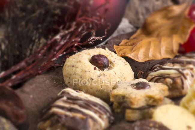 Різні печиво Різдвом — стокове фото