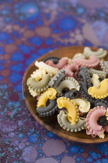 Raw colourful pasta — Stock Photo