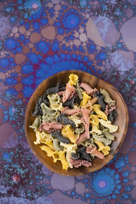 Raw colourful pasta — Stock Photo