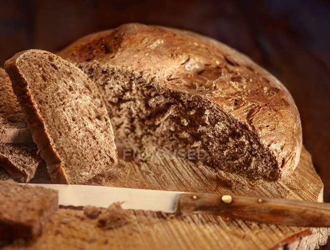 Wholemeal oat bread — Stock Photo