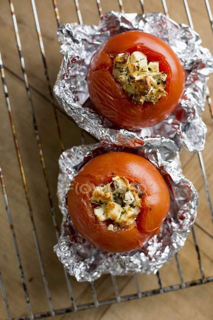 Pomodori grigliati ripieni — Foto stock