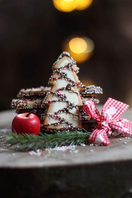Galletas en forma de Navidad - foto de stock
