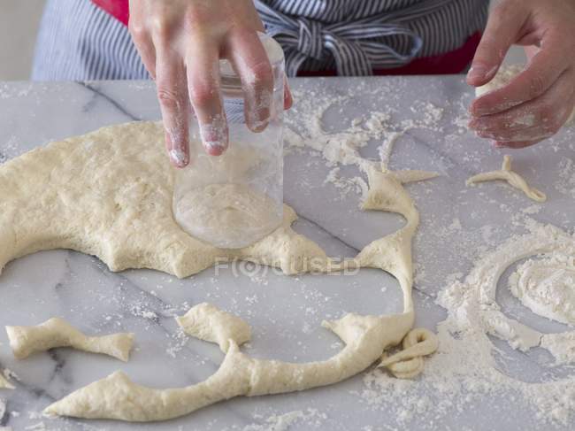 Buttermilk biscuits cut out — Stock Photo