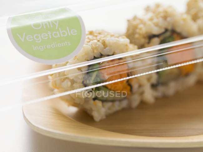 Vegetarische Sushi-Brötchen — Stockfoto