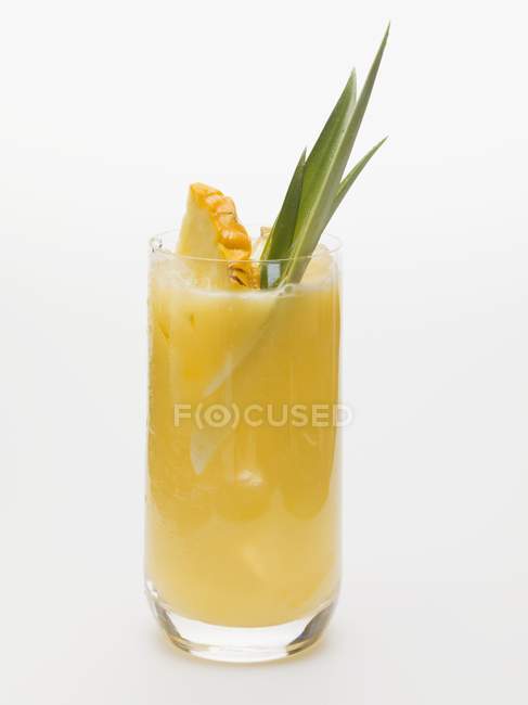 Pineapple drink in glass — Stock Photo