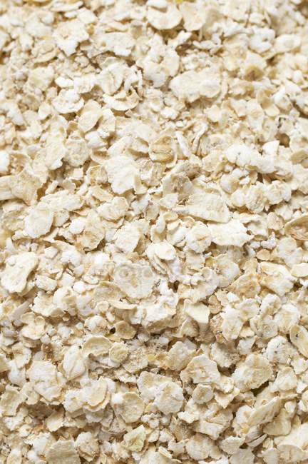 Closeup top view of rolled oats surface — Stock Photo