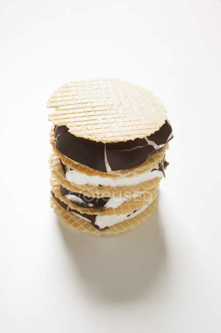 Marshmallows panini su bianco — Foto stock