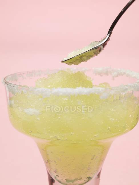 Glass of Frozen Margarita — Stock Photo