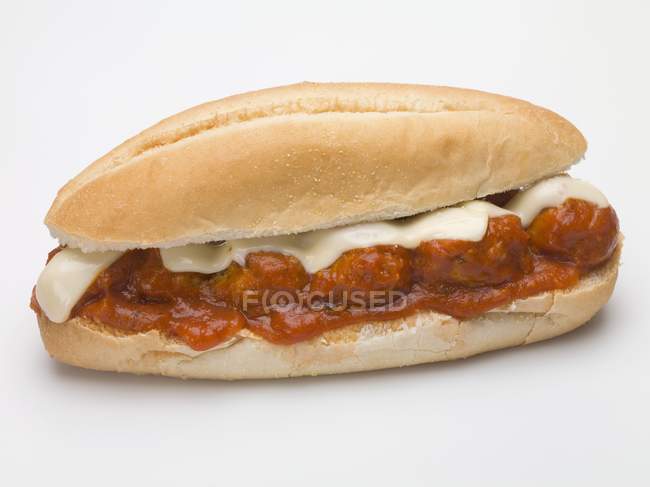 Бутерброд на південь фрикадельками — стокове фото