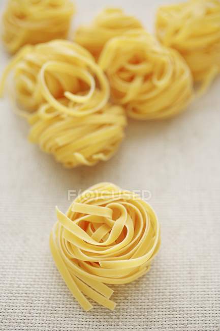 Ribbon tagliatelle pasta — Stock Photo