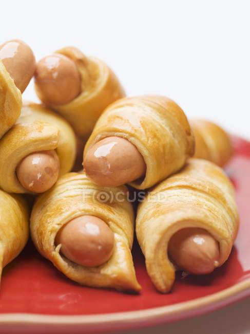 Stacked Sausage rolls — Stock Photo