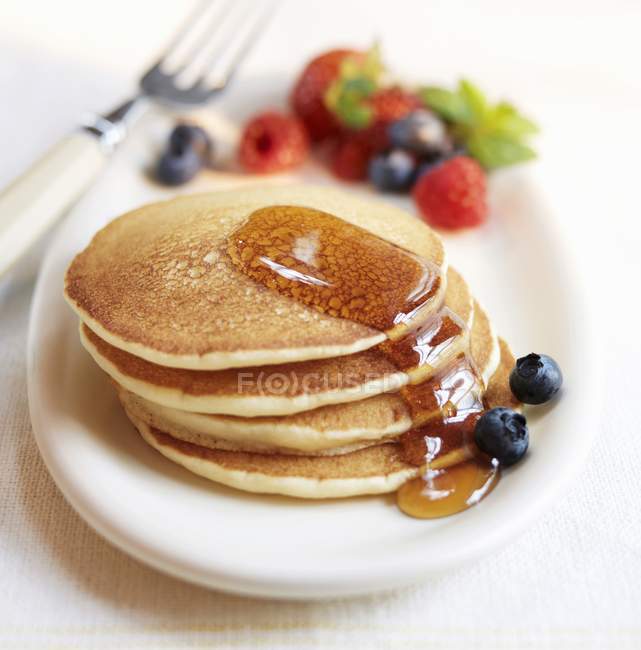 Stack of Pancakes with Syrup — Stock Photo