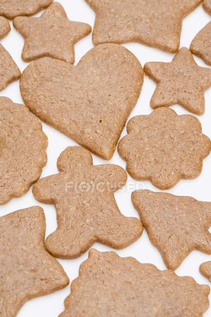 Assorted gingerbread biscuits — Stock Photo