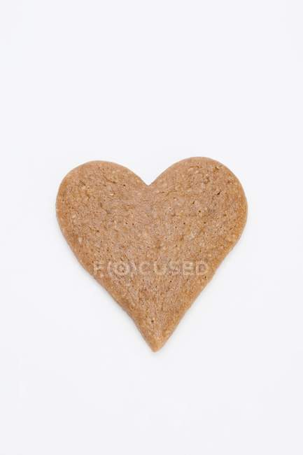 Gingerbread heart  on white — Stock Photo