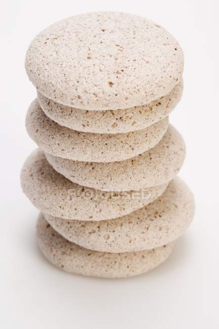 Hazelnut meringue biscuits — Stock Photo