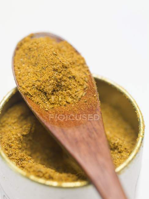 Poudre de curry indien — Photo de stock