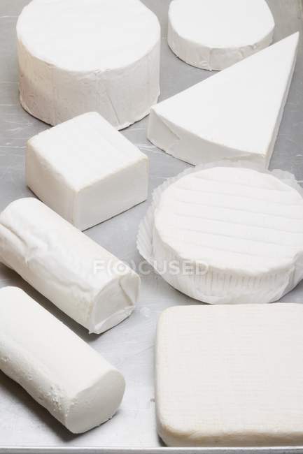 Divers fromages à pâte molle — Photo de stock